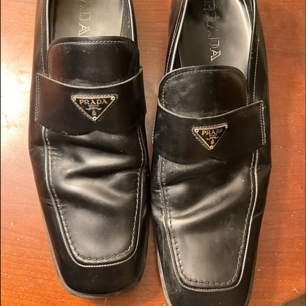 Mens Prada black shoes 8.5